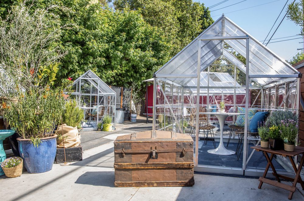 Creative Cafes: Lady Byrd Cafe's outdoor glass bungalows 